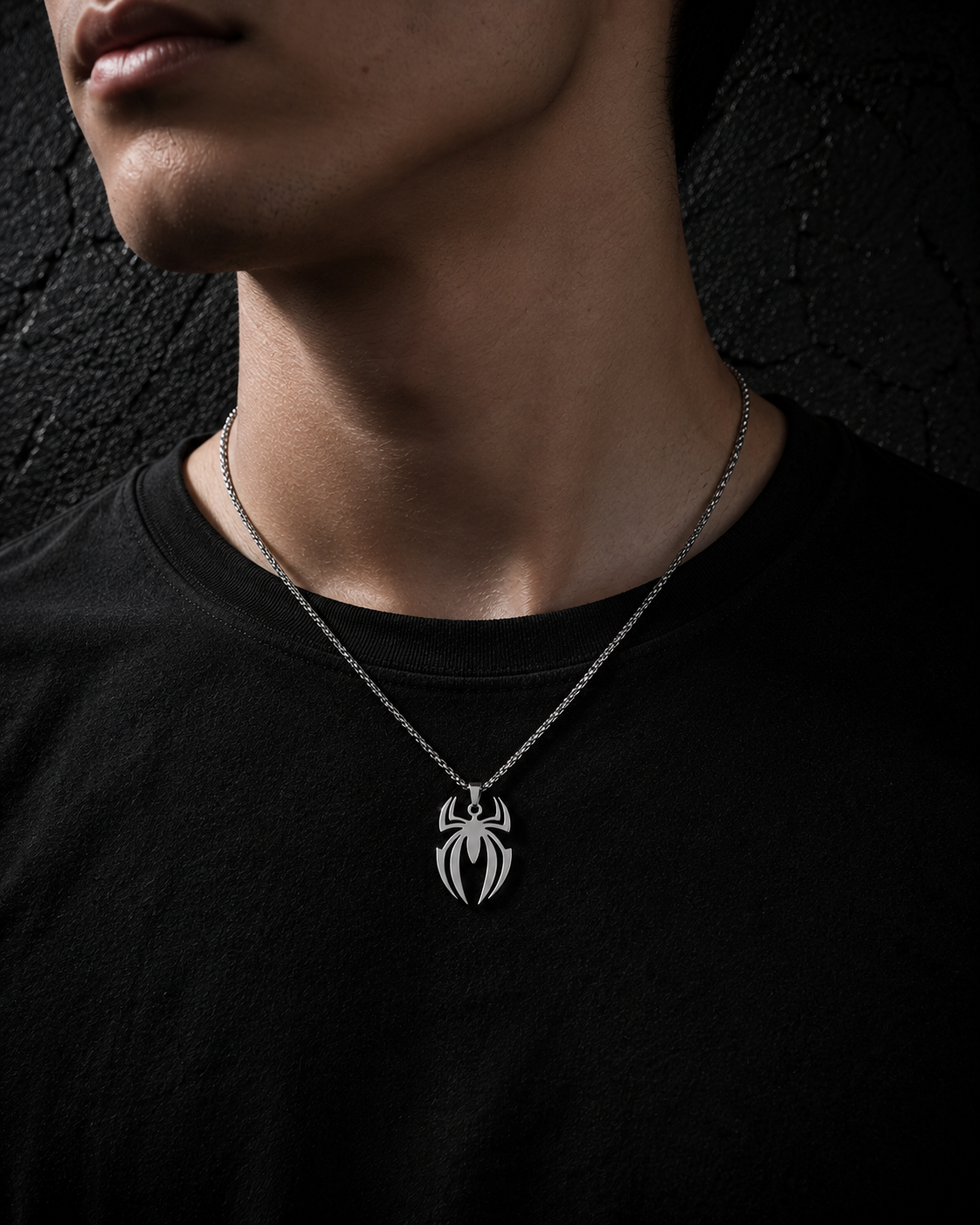 Cadena Spider-Man de Acero Inoxidable